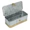 Hello Honey® Silver Rectangular Metal Nesting Storage Boxes with Hasp Lock